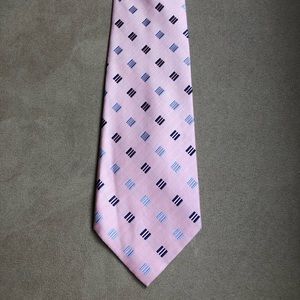 Geoffrey Beene Pink Geometric Tie (stain resist)